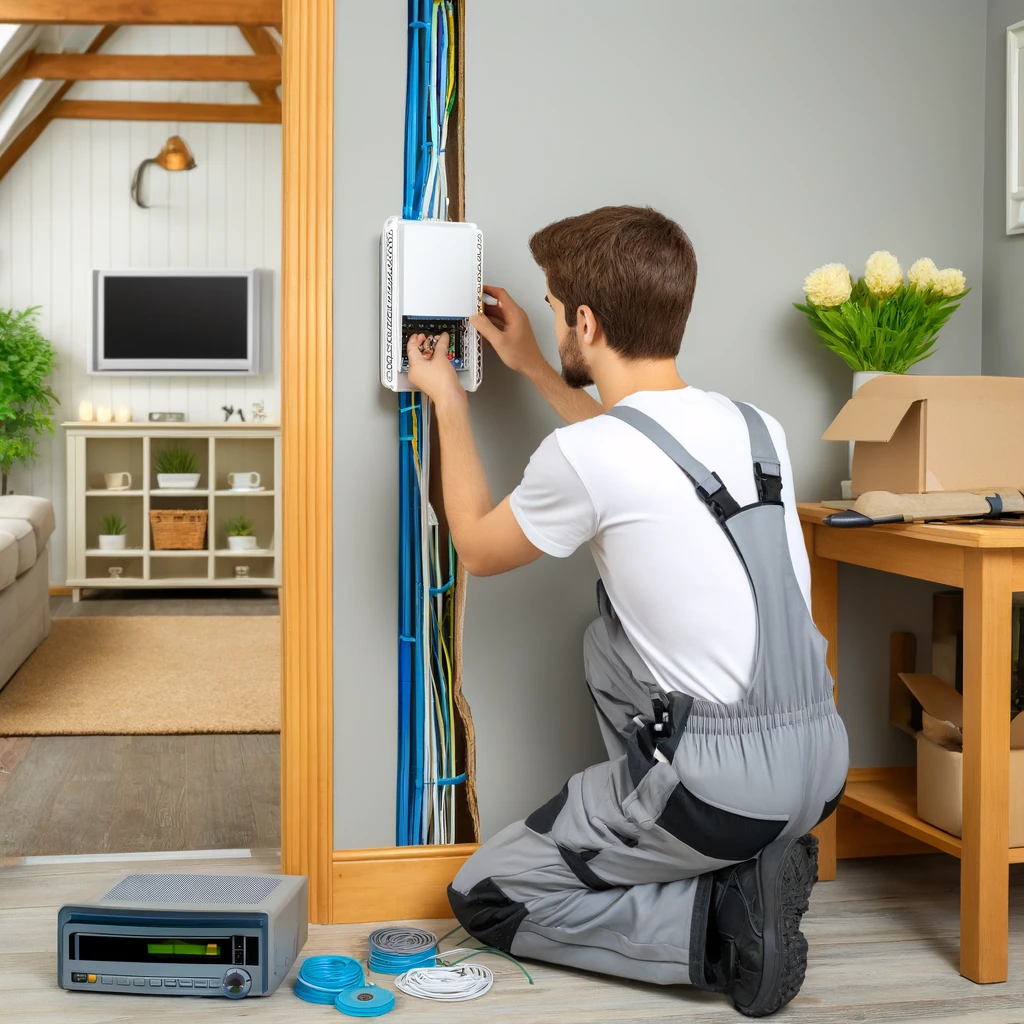 Internet technician troubleshooting WiFi and internet problems in Gippsland